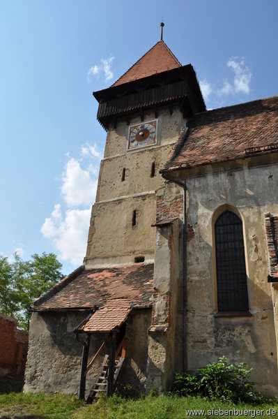 Wehrkirche von Pretai am 6.August 2011