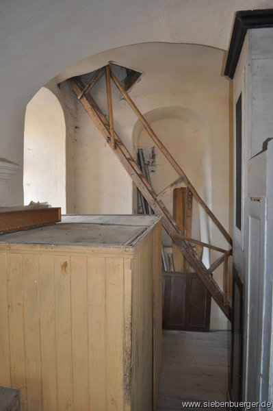 Treppe in den Roder Kirchturm