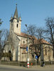 Die evangelische Kirche.