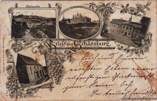 Schburg-Ansichtskarte um 1897