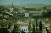 Schäßburg - Burgpanorama 19. Jahrhundert