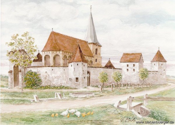 Die Kirchenburg in Scharosch bei Fogarasch