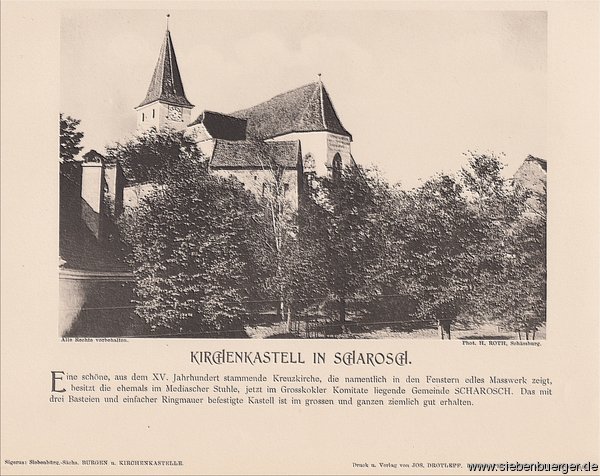 Scharosch - Kirchenkastell um 1900