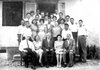 10-jaehriges Klassentreffen der Jahrgaenge 1939-1940, im Sommer 1963, mit unseren Lehrern