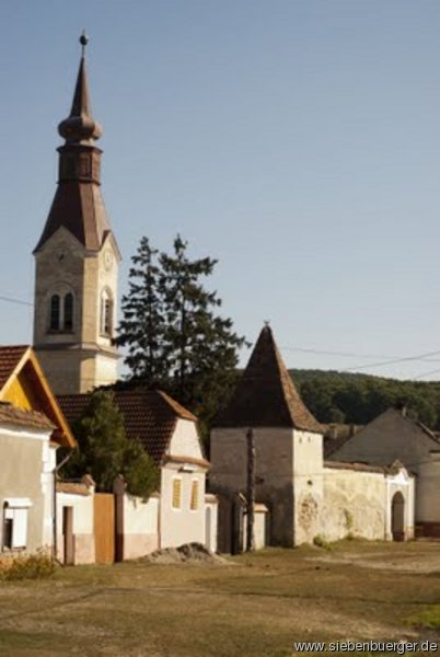 Die Evangelische Kirche aus Stein/Dacia/Repser Gegend/Siebenbrgen