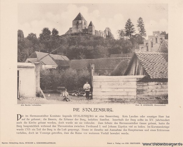 Stolzenburg - Die Burg um 1900