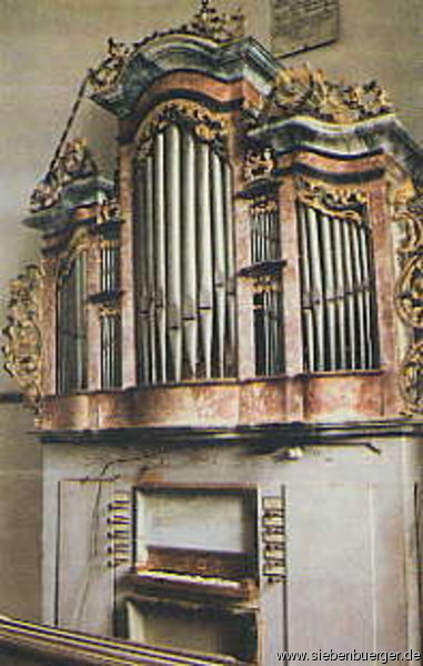 Streitforter Orgel in einer alten Ansicht