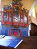 Streitforter Orgel im Innenraum der evang. Kirche in Wolkendorf/Burzenland