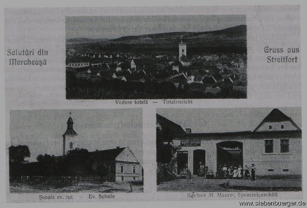 Streitfort in alter Ansicht - Postkarte 1945