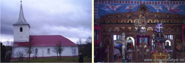 Rumnische Kirche Heilige Nikolaus Sf. Nicolae aus Streitfort/Altland/Repser Gegend