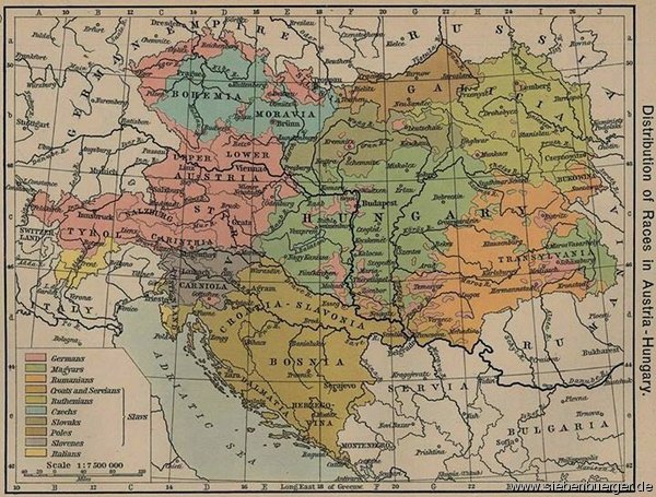 Landkarte Siebenbrgens von 07.10.1879