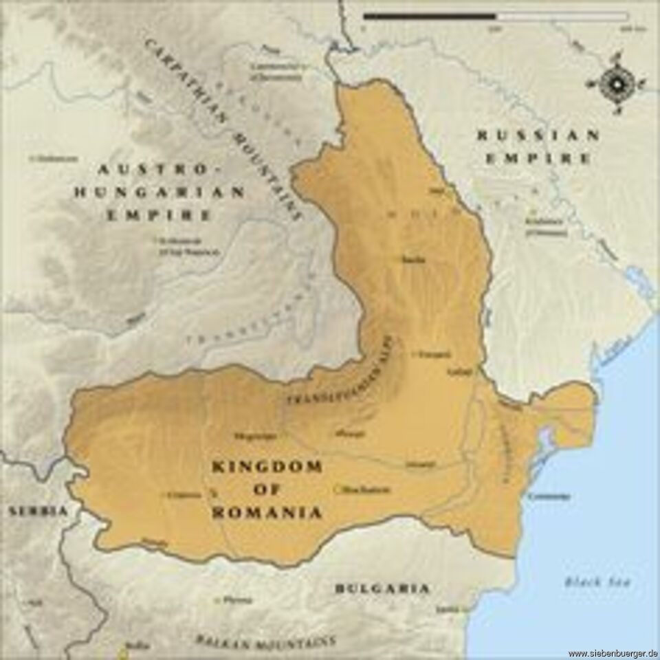 Landkarten und Wappen aus Siebenbürgen..... Königreich Rumänien