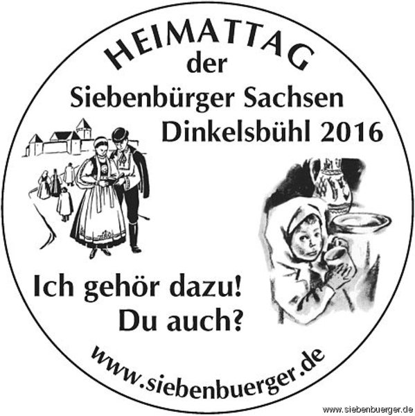 Festabzeichen des Heimattages 2016 in Dinkelsbhl/Bayern