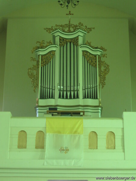 Ehemalige Wallendorfer Orgel in der katholischen Kirche Covasna