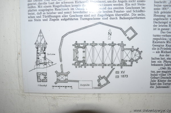 Grundriss der Wehrkirche von Zendersch