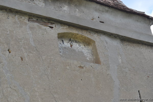 Inschrift auf dem "Speckturm" von Zendersch