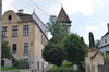 Blick zur Zenderscher Kirchenburg