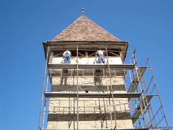 Kleiner Turm Arbeitsbeginn