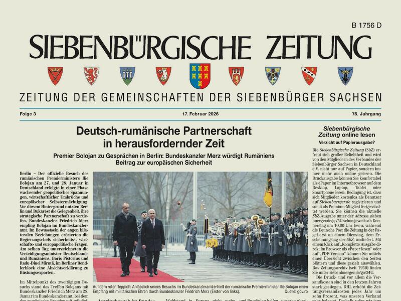Druckausgabe der aktuellen Zeitung