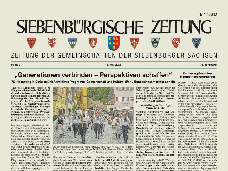 Druckausgabe der aktuellen Zeitung