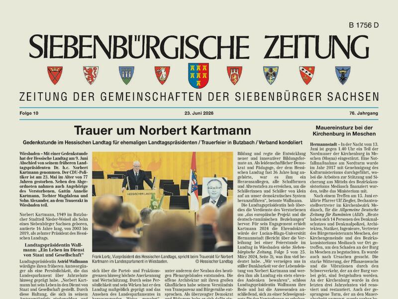 Druckausgabe der aktuellen Zeitung