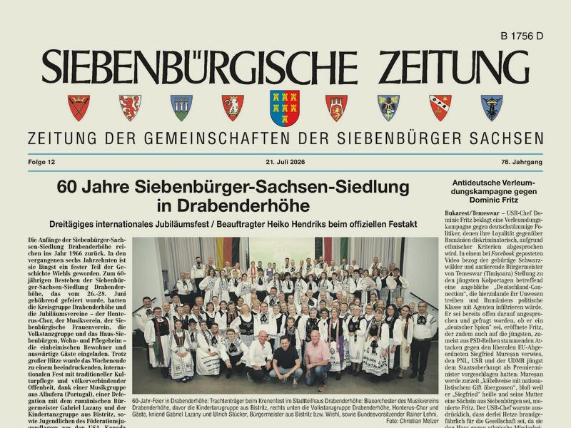 Druckausgabe der aktuellen Zeitung