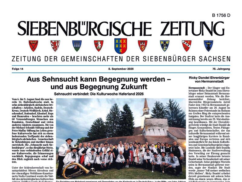 Druckausgabe der aktuellen Zeitung