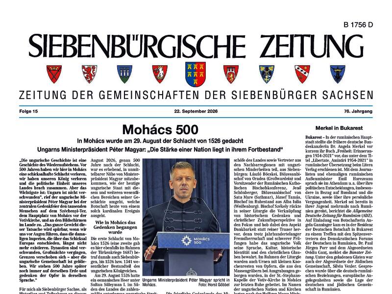 Druckausgabe der aktuellen Zeitung