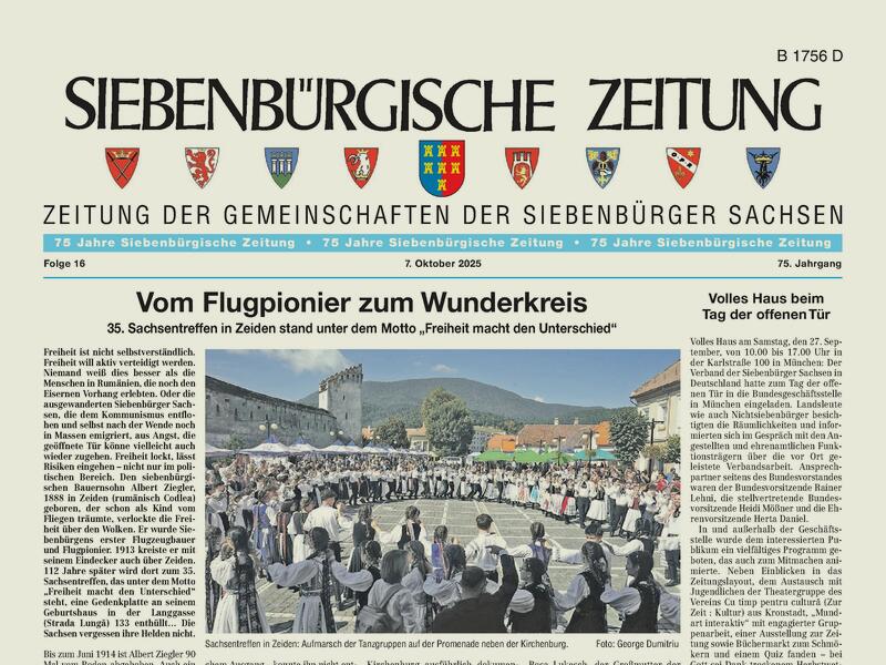 Druckausgabe der aktuellen Zeitung