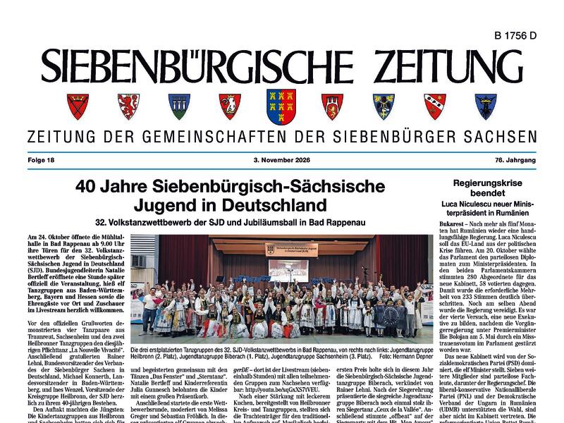 Druckausgabe der aktuellen Zeitung
