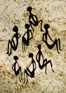 Christian Jacobi, Namibia (1977), Batiktechnik (Ausschnitt)