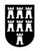 Aufkleber ausgestanzt - Wappen der Siebenbürger Sachsen - klein - schwarz