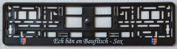 Kfz-Nummernschildhalter "Bauflisch-Sox" 