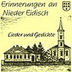 Erinnerungen an Nieder-Eidisch - Lieder und Gedichte 