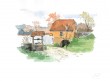 137. Kirchenburg Trappold - Torhaus und Brunnen