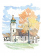 92. Wolkendorf die Kirche von S�den
