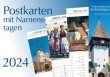 Gre aus Siebenbrgen! Postkartenkalender 2024 mit Namenstagen