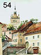 Aquarell: 54 Schäßburg 7 Aquarell: 54 Schäßburg 7